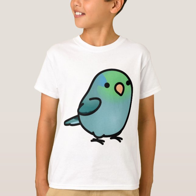 Chubby Turquoise Parrotlet T-Shirt (Front)