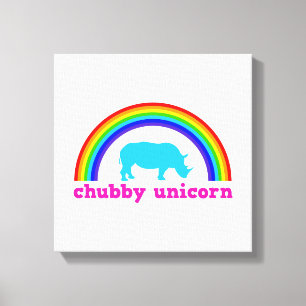 Chubby Unicorn Canvas Print