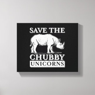 Chubby Unicorns Canvas Print