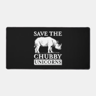 Chubby Unicorns Desk Mat