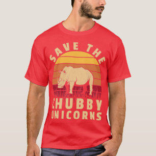 Chubby Unicorns Funny Rhino T-Shirt