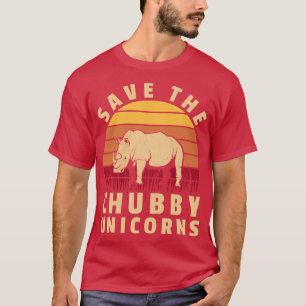 Chubby Unicorns Funny Rhino T-Shirt