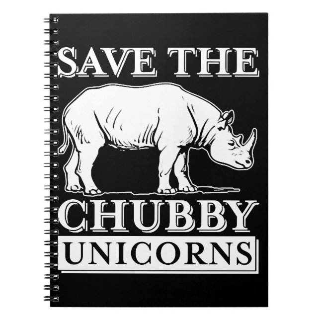 Chubby Unicorns         Notebook (Front)