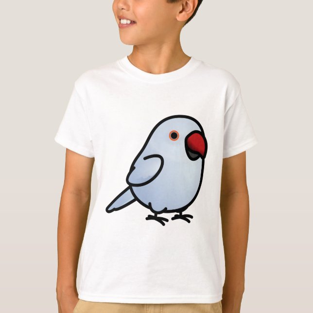 Chubby Violet Indian Ringneck Parakeet - Female T-Shirt (Front)