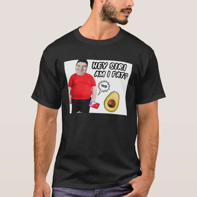 Chubby Weight Water Fat Nikocado Avocado Meme Pun  T-Shirt (Front)