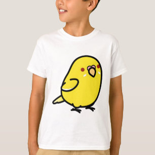 Chubby Yellow Lutino Budgie Red Eyes T-Shirt