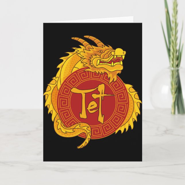 Chúc Mừng Năm Mới 2024 | Tet 2024 Vietnamese New Y Thank You Card (Front)
