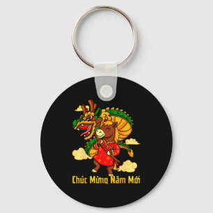 Chuc Mung Nam Moi 2026 Year Of The Horse Dragon Da Key Ring