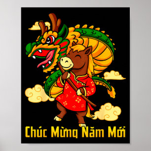 Chuc Mung Nam Moi 2026 Year Of The Horse Dragon Da Poster
