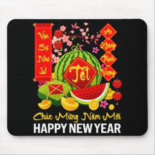 Chuc Mung Nam Moi Happy Lunar New Year Vietnamese Mouse Mat