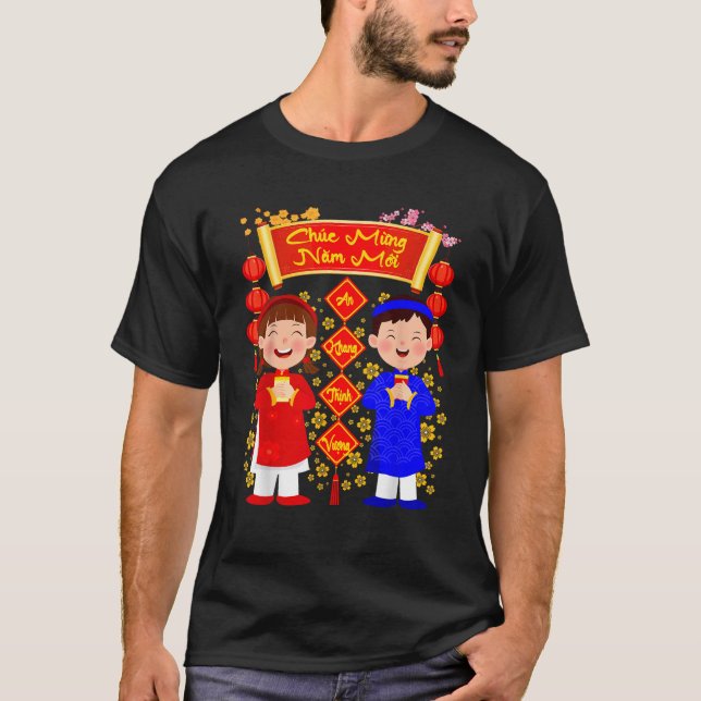 Chuc Mung Nam Moi Happy Lunar New Year Vietnamese  T-Shirt (Front)