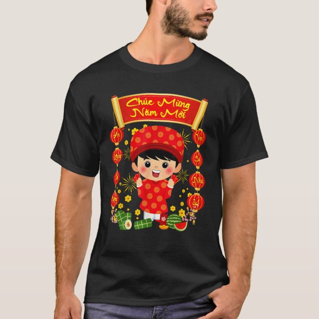 Chuc Mung Nam Moi Happy Lunar New Year Vietnamese  T-Shirt (Front)