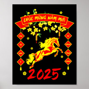 Chuc Mung Nam Moi Happy Vietnamese Lunar New Year  Poster