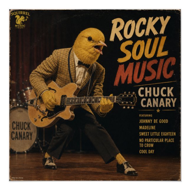 Chuck Canary Album: a Parody Poster (Front)