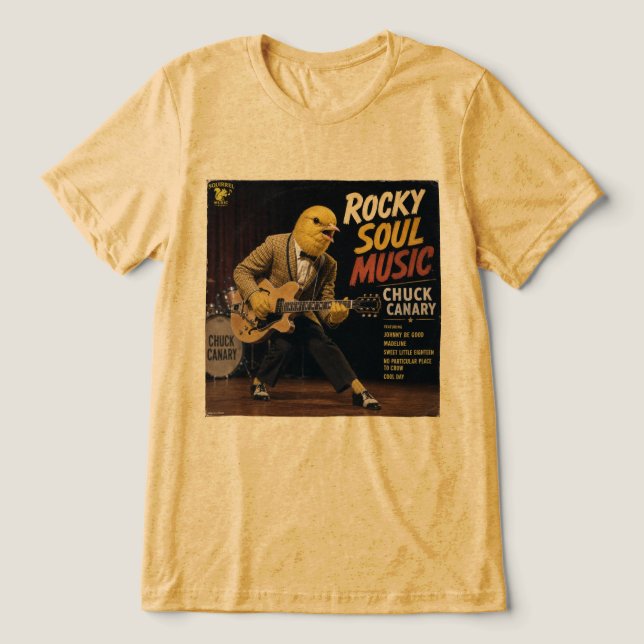 Chuck Canary Album: a Parody Tri-Blend Shirt (Design Front)