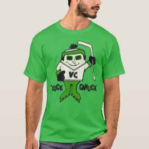 Chuck Canuck Retro Defunct Ice Hockey Mascot T-Shirt