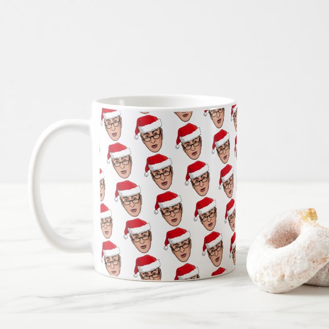 CHUCK SCHUMER CHRISTMAS COFFEE MUG (With Donut)