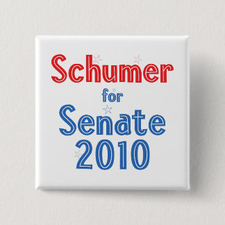 Chuck Schumer for Senate 2010 Star Design 15 Cm Square Badge