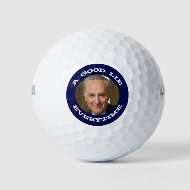 Chuck Schumer Good Lie Golf Balls (Front)