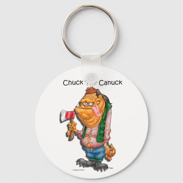 Chuck the Canuck Key Ring (Front)