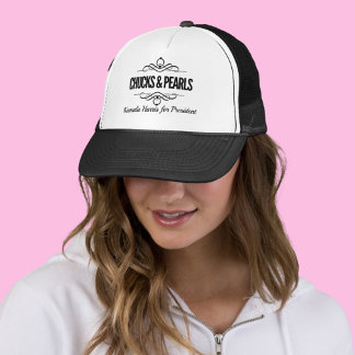 Chucks & Pearls Vote Kamala Trucker Hat