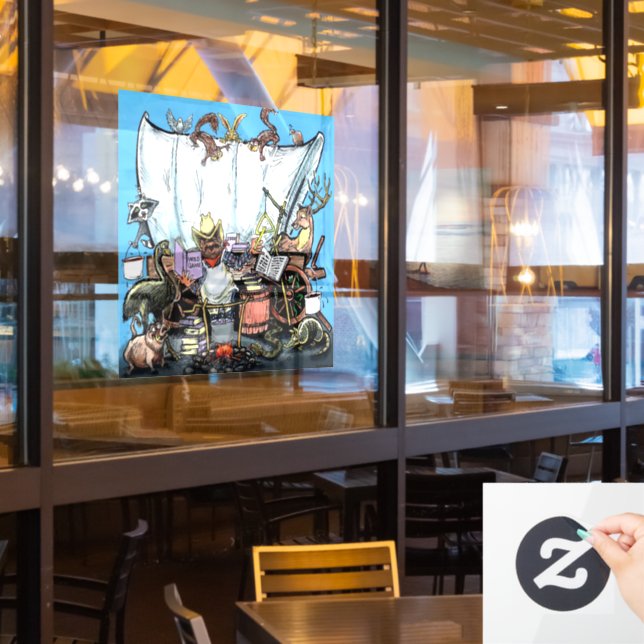 chuckwagon window cling (Restaurant Window)