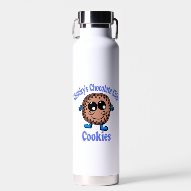 Chucky's Chocolate Chip Cookies Water Bottle (Front)