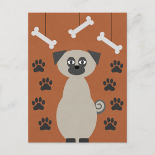 Chug the Pug Postcard