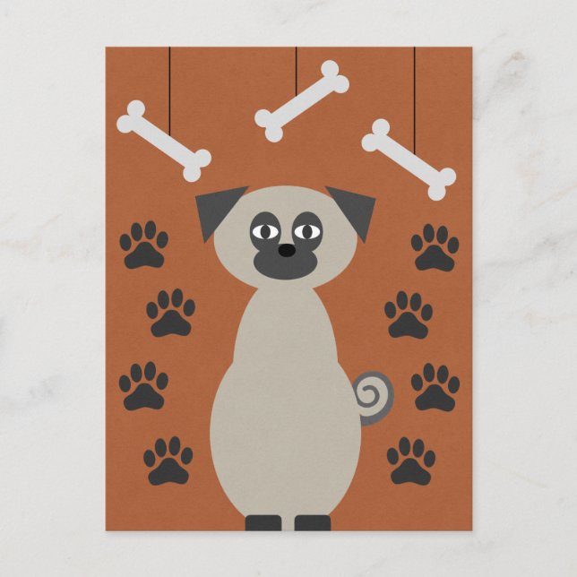 Chug the Pug Postcard (Front)