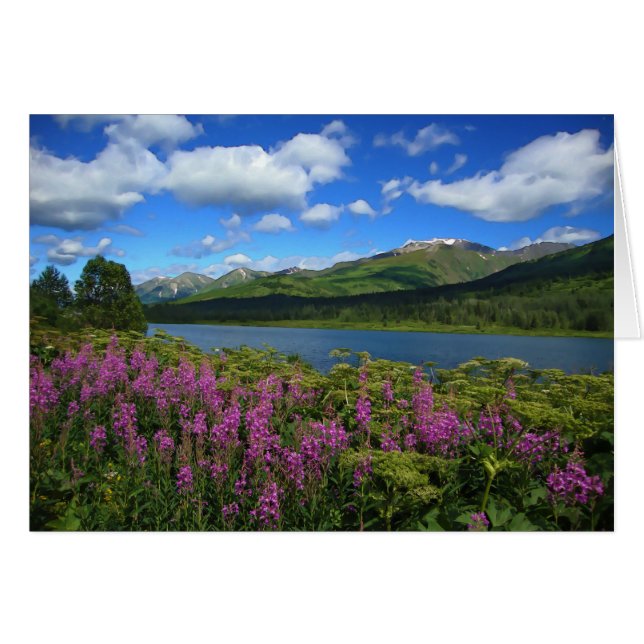 Chugach Mountains - 5" x 7" Art Card (Front Horizontal)
