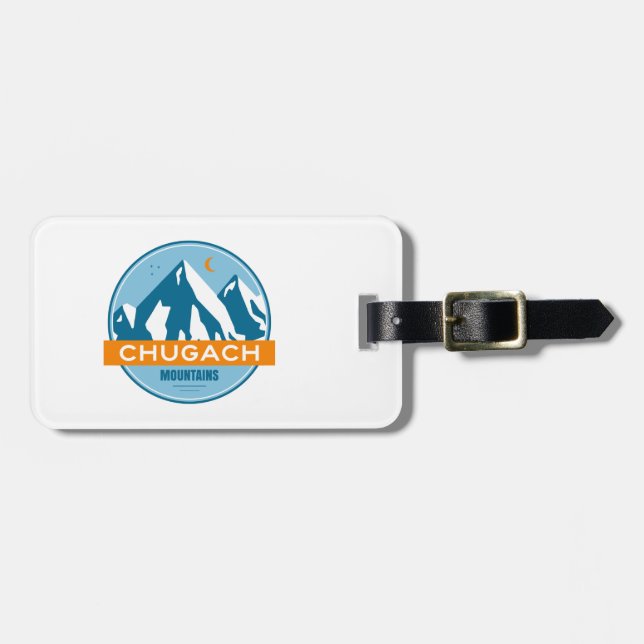 Chugach Mountains Alaska Luggage Tag (Front Horizontal)