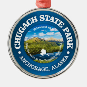 Chugach SP Metal Tree Decoration
