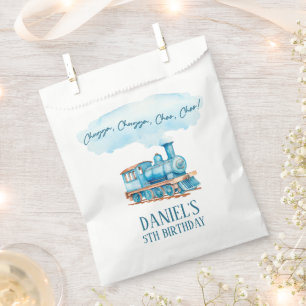 Chugga Choo Choo Vintage Train Birthday Party Favour Bags