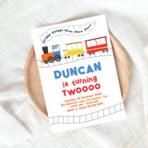 Chugga Chugga Choo Choo Train 2nd Birthday