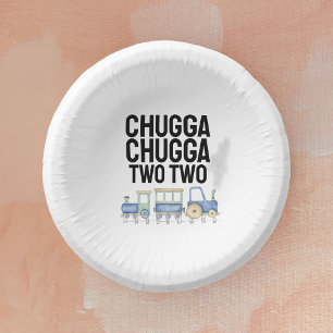 Chugga Chugga Two Two 2nd Birthday Bowls (2) Paper Plate