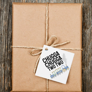 Chugga Chugga Two Two Birthday Favour Tags