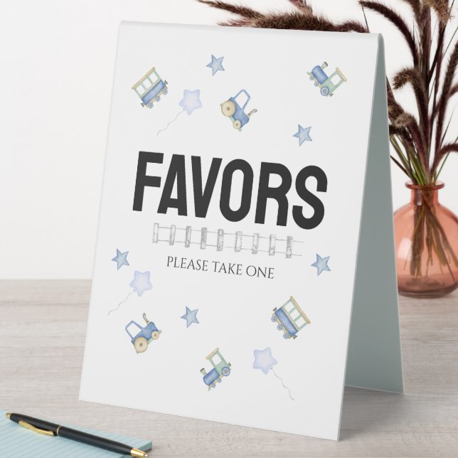 Chugga Chugga Two Two | Tabletop Favours Sign (In SItu (Table))