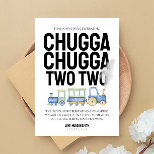 Chugga Chugga Two Two Train Kids BDay TY Card