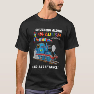 chugging along for autism awareness and acceptance T-Shirt