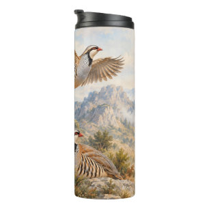 Chukar Partridge Art Thermal Tumbler