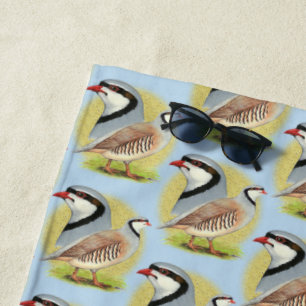 Chukar Partridge Combo Beach Towel
