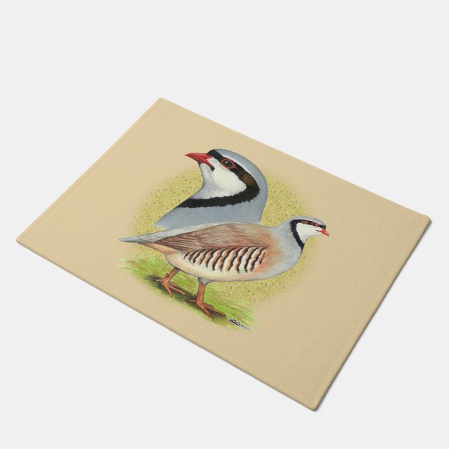 Chukar Partridge Combo Doormat (Angled)
