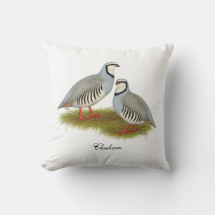 Chukar Partridge Pair Cushion