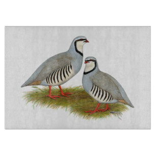 Chukar Partridge Pair Cutting Board