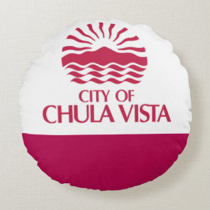 Chula Vista (California) City flag  Round Cushion