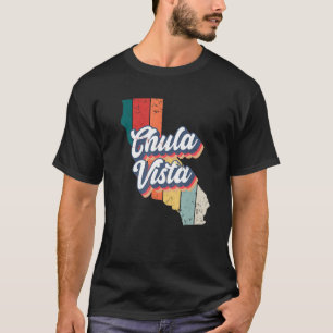 Chula Vista City Retro Vintage Hometown California T-Shirt