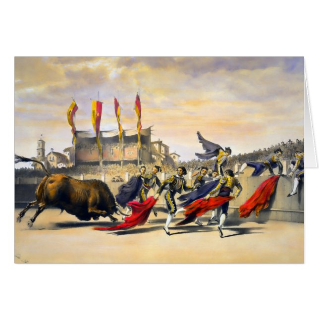 Chulos Playing the Bull (Front Horizontal)