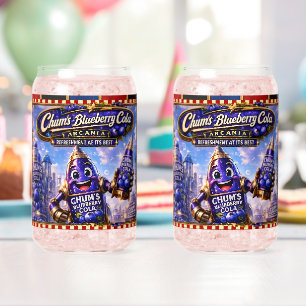 Chum blueberry cola/drink ware/ blueberry cola can glass