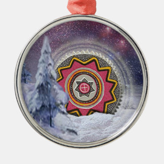 Chumash Symbol Metal Tree Decoration