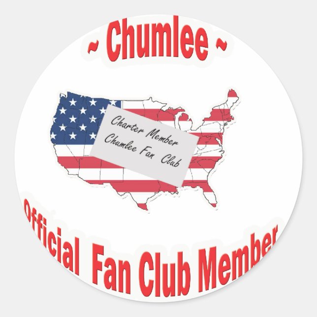 Chumlee-Fan-Club Classic Round Sticker (Front)